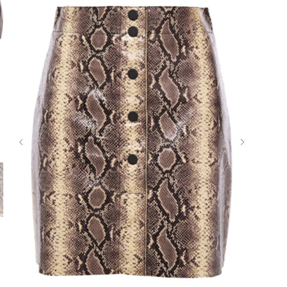 Sandro Kimberlay Leather Mini Skirt L NWT - Picture 6 of 17